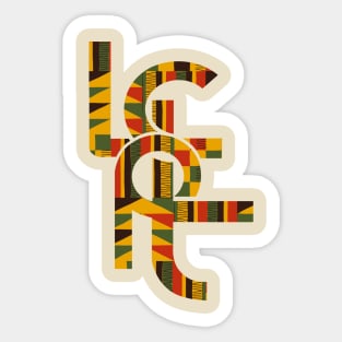 4 Cultural Progress Tees Logo - Kente Sticker